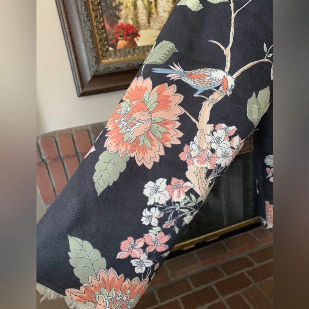 Johnny Was Pete & Greta Dusk Floral Print Sherpa Coat Women’s Small New W/ Tags - Picture 10 of 12